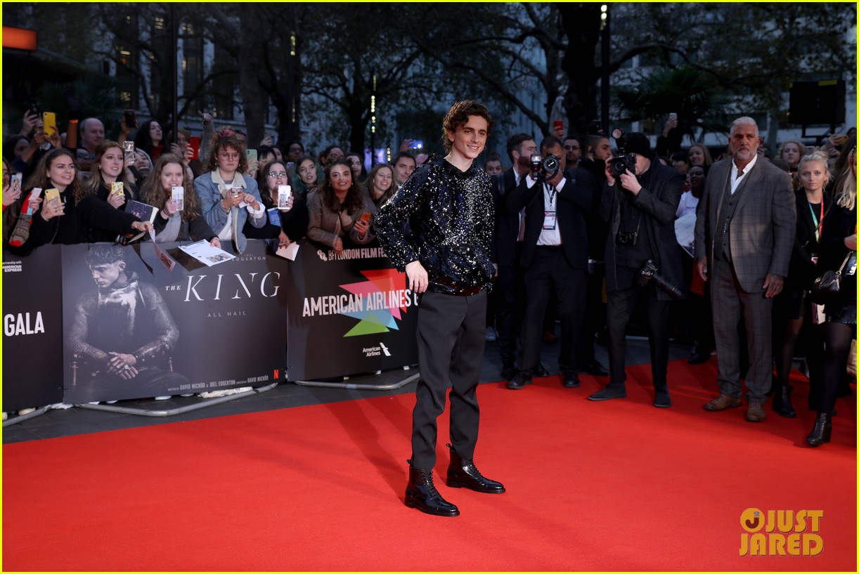 Full Sized Photo of timothee chalamet lily rose depp king premiere bfi