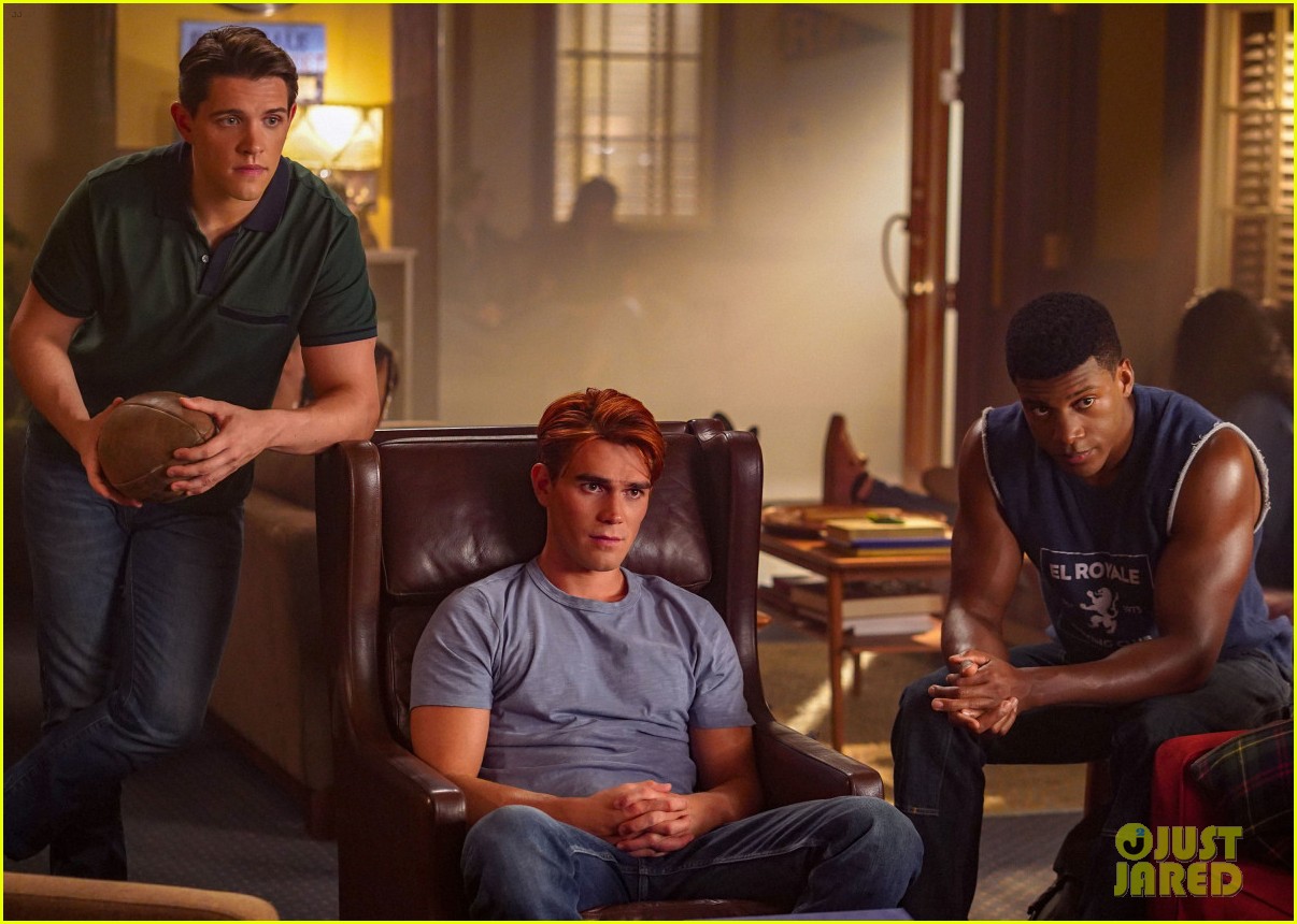 Full Sized Photo of kj apa charles melton go shirtless in tonights