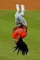 simone biles does backflip before throwing first pitch at world series game 13