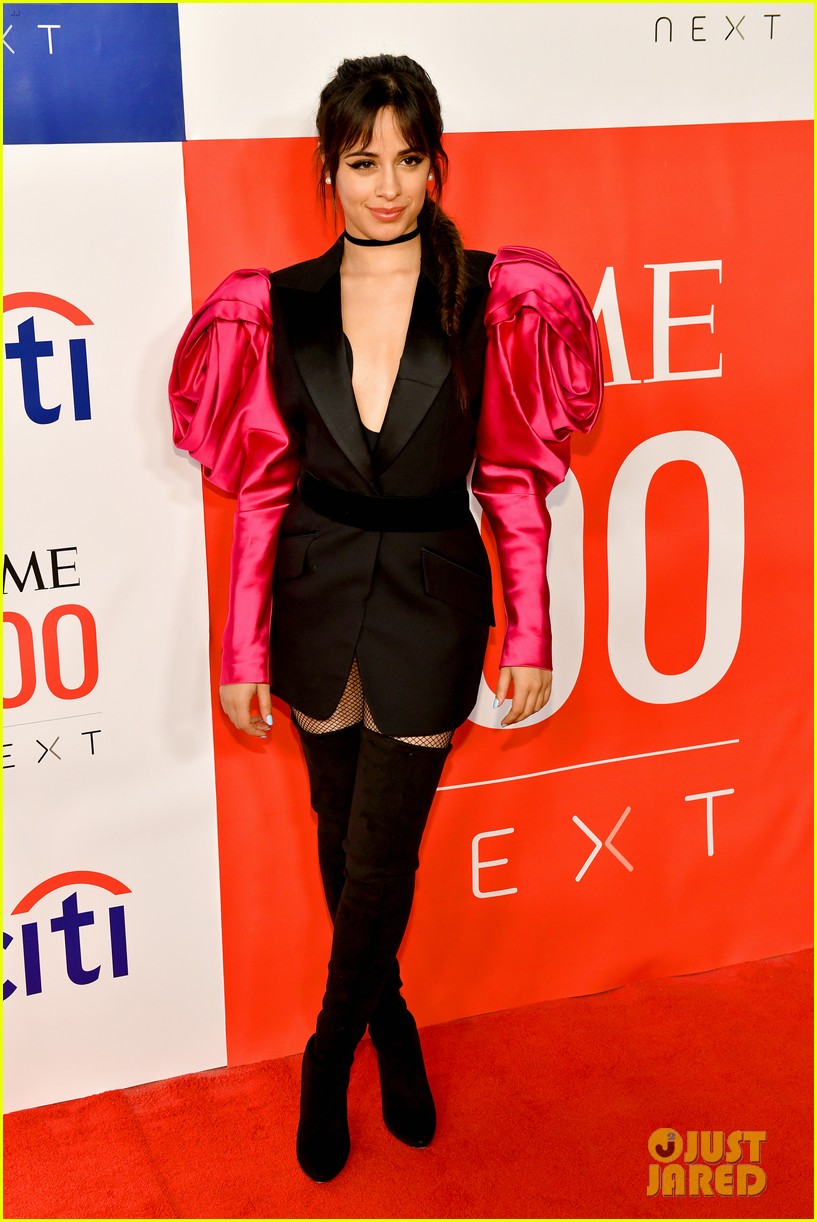 Full Sized Photo of camila cabello time 100 next gala red carpet 01