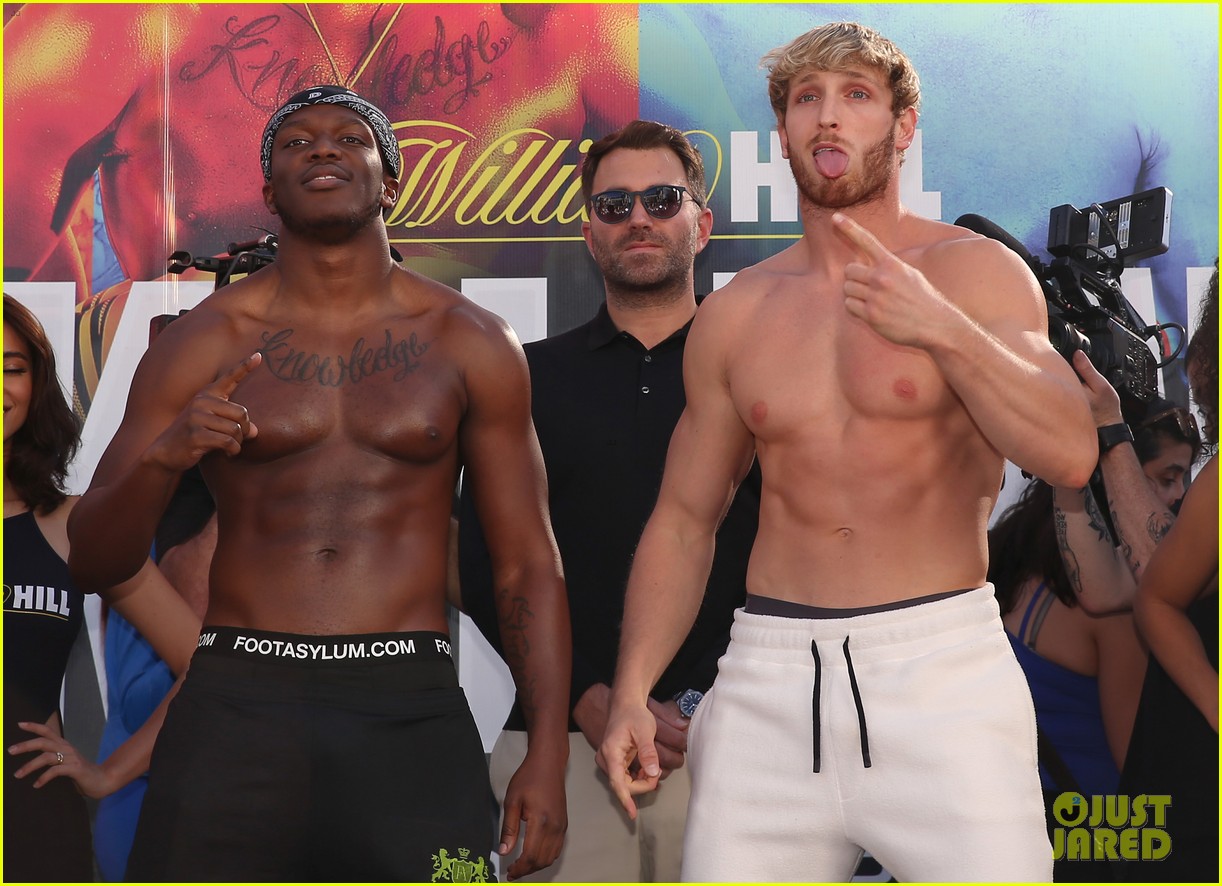 Logan Paul Goes Shirtless At WeighIn Before Fight With KSI Photo