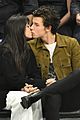 shawn mendes camila cabello share smooch clippers game 07