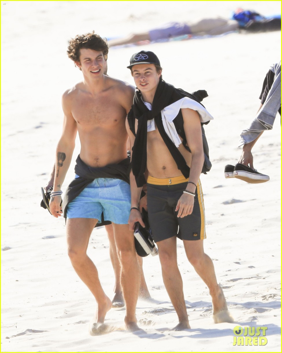 Shawn Mendes Soaks Up the Sun While Shirtless at the Beach! Photo