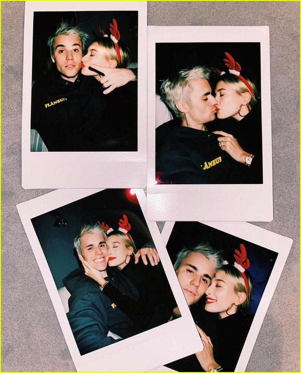 justin bieber hailey bieber christmas photos 03