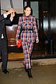 gigi hadid plaid suit jingle ball leaving martha hunt 05