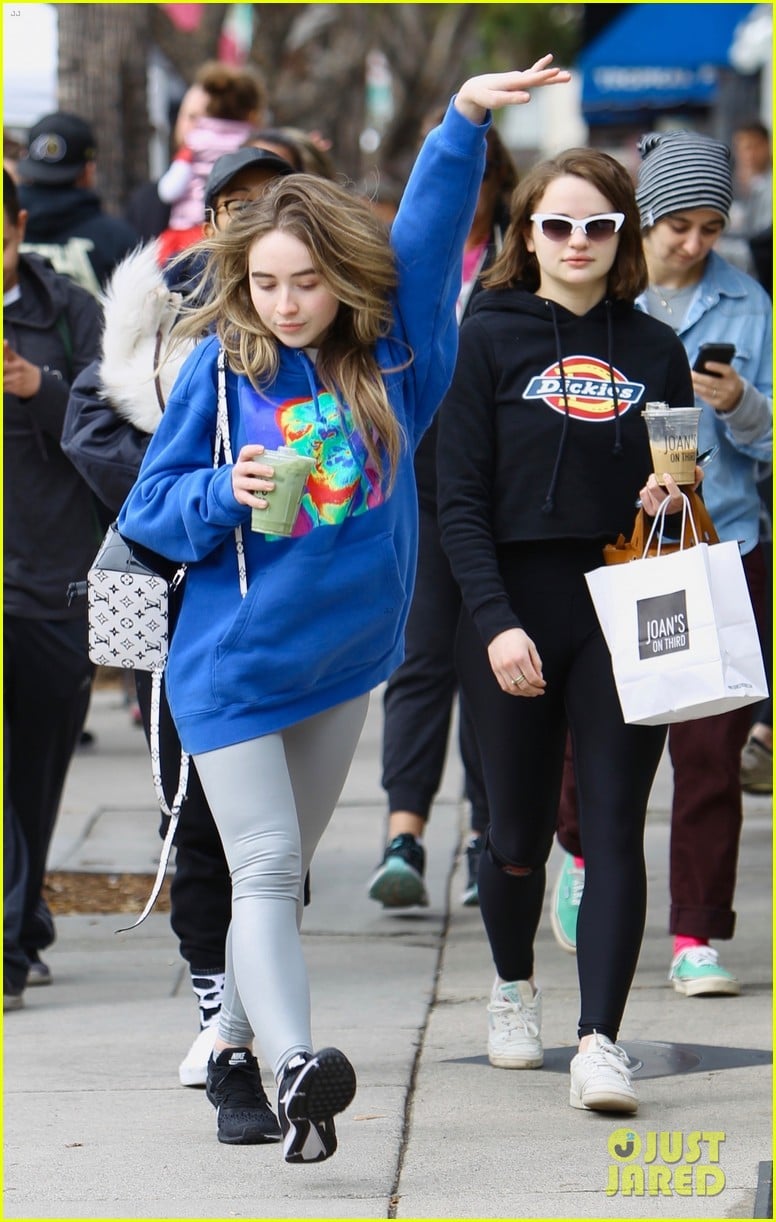 bffs joey king sabrina carpenter have fun after sunday brunch 01