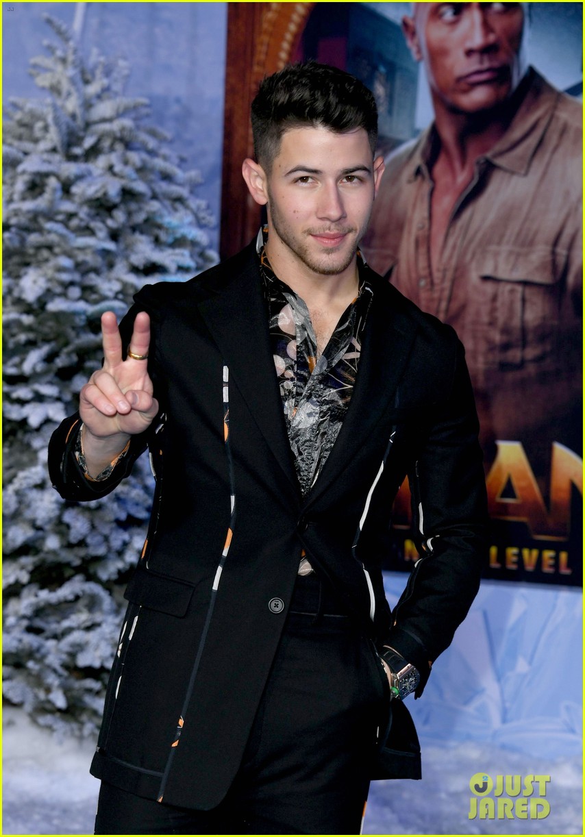 The Jonas Brothers Support Nick at His 'Jumanji' Premiere! Photo