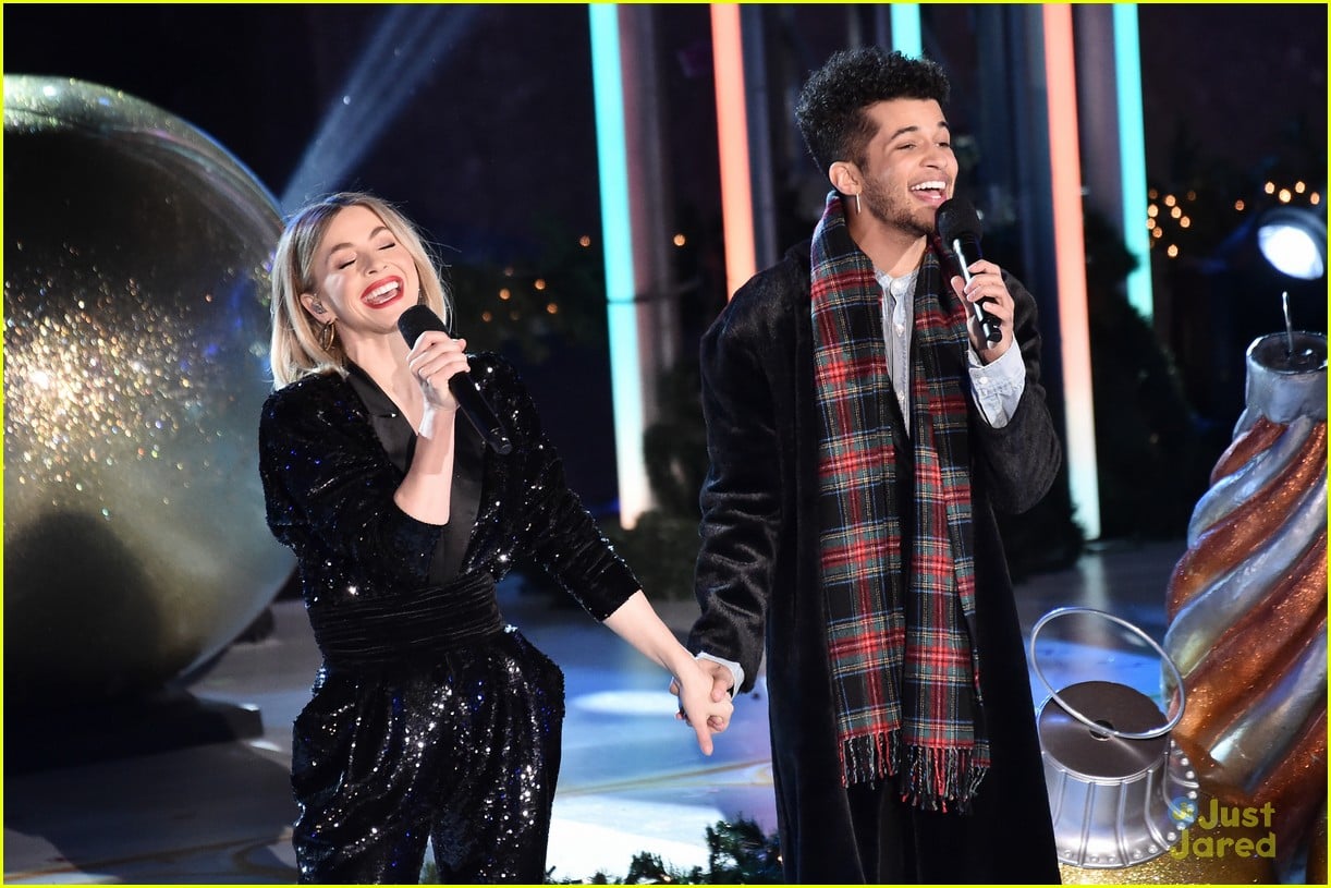 Jordan Fisher & Julianne Hough Kick Off Christmas With Their New