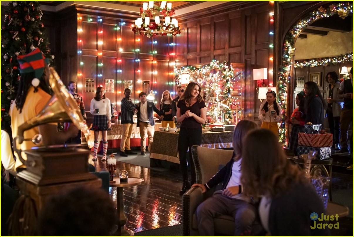 Full Sized Photo of rafael landon team up holiday party school legacies ...