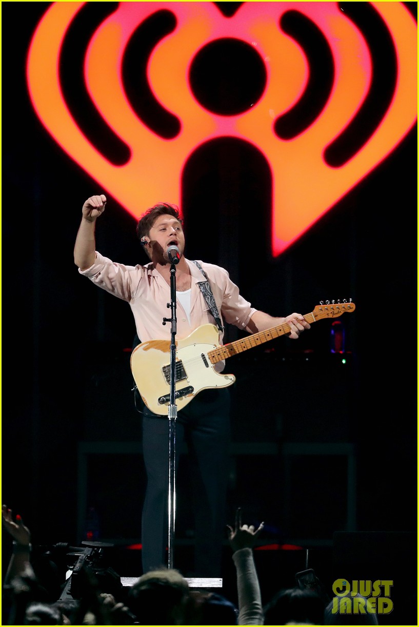 Niall Horan Hangs With A Penguin Backstage at Jingle Ball in Boston