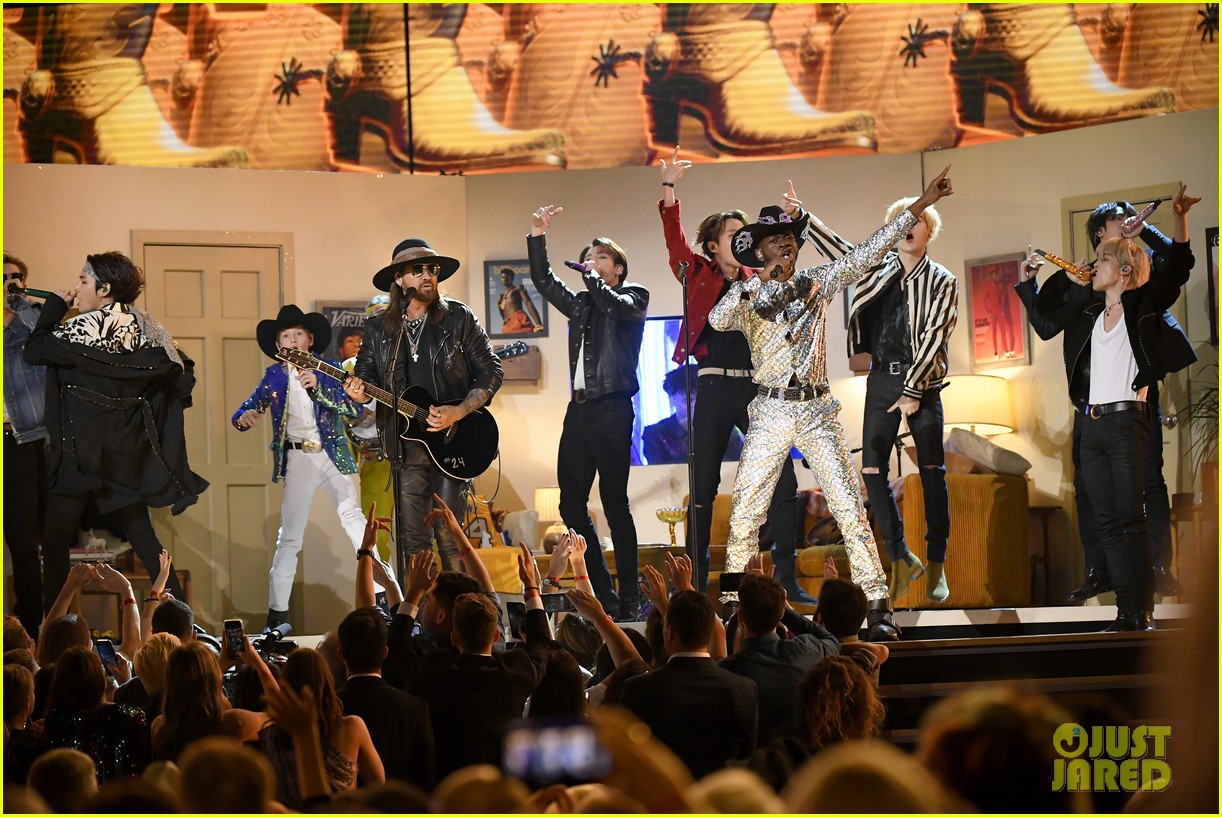Full Sized Photo of bts lilnasx old town road performance 25 BTS