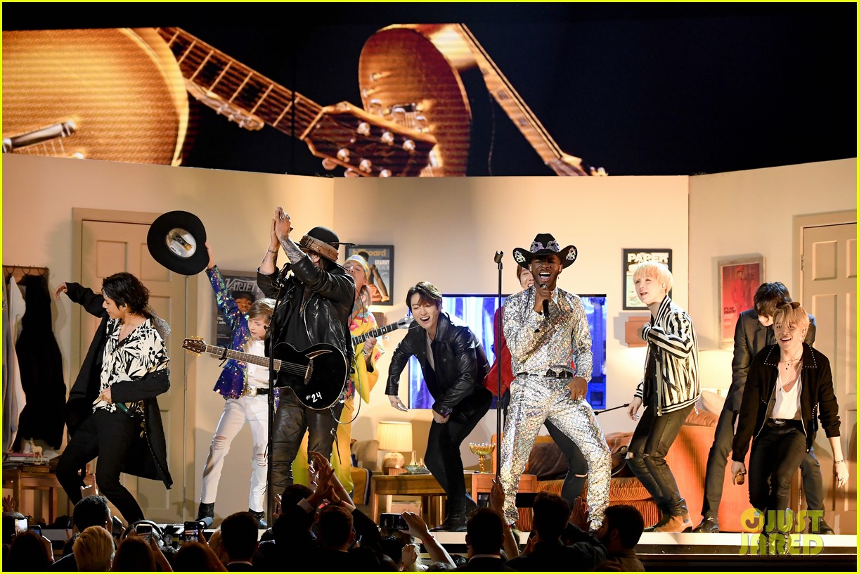 BTS Sings 'Seoul Town Road' With Lil Nas X During Grammys Medley Photo 1285317 Photo Gallery
