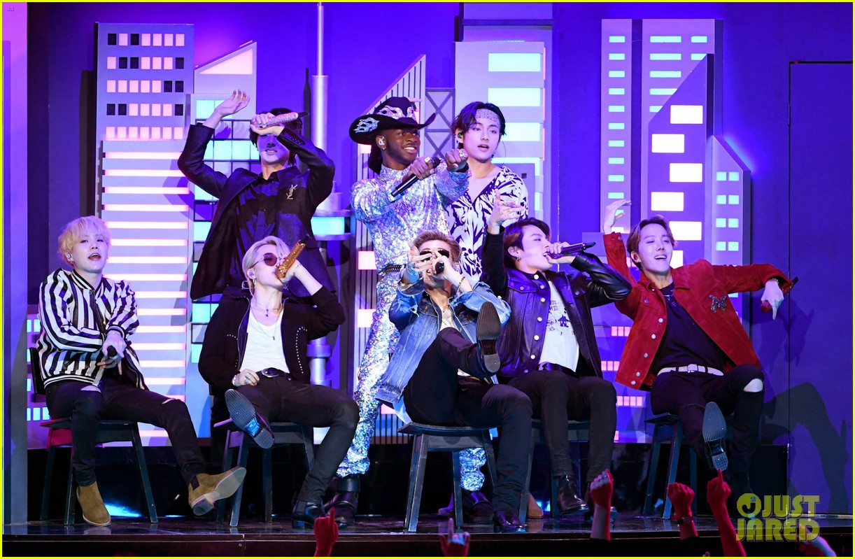BTS Sings 'Seoul Town Road' With Lil Nas X During Grammys Medley