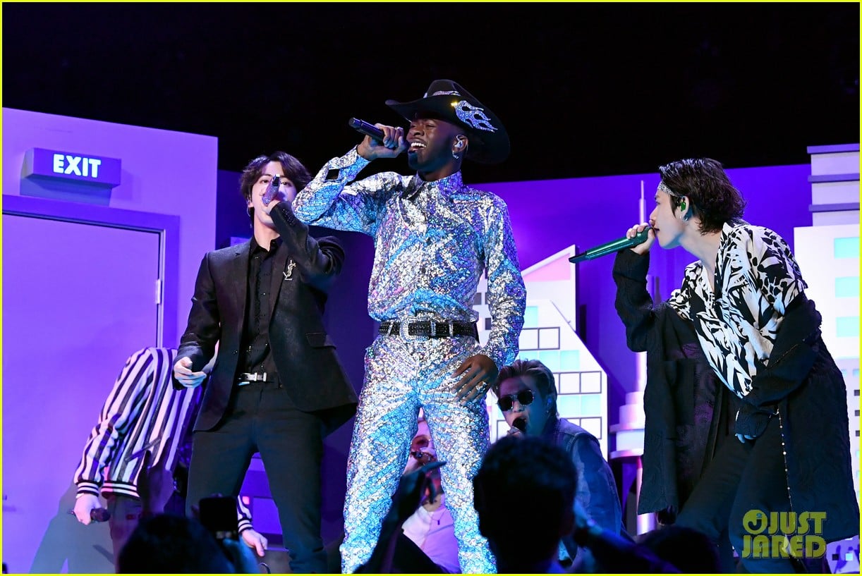 Full Sized Photo of bts lilnasx old town road performance 50 BTS