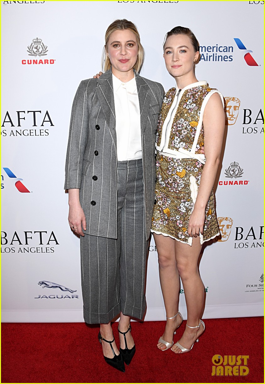 Saoirse Ronan Goes Pretty in Florals for BAFTA Tea Party | Photo