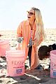 dove cameron helps clean up the beach 06