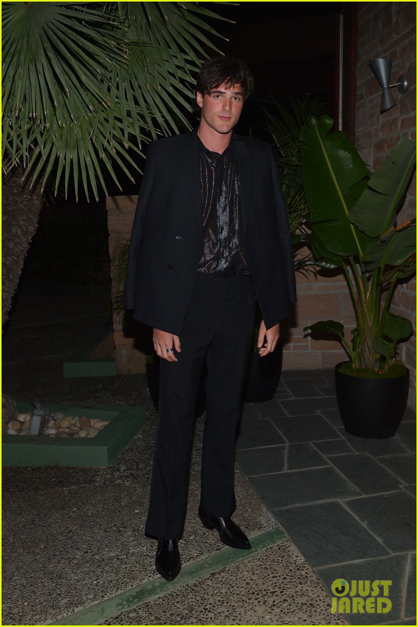 BFFs Kaia Gerber & Tommy Dorfman Match at Saint Laurent Pre-Golden