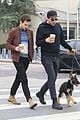 zachary quinto brandon flynn walk his dog 01