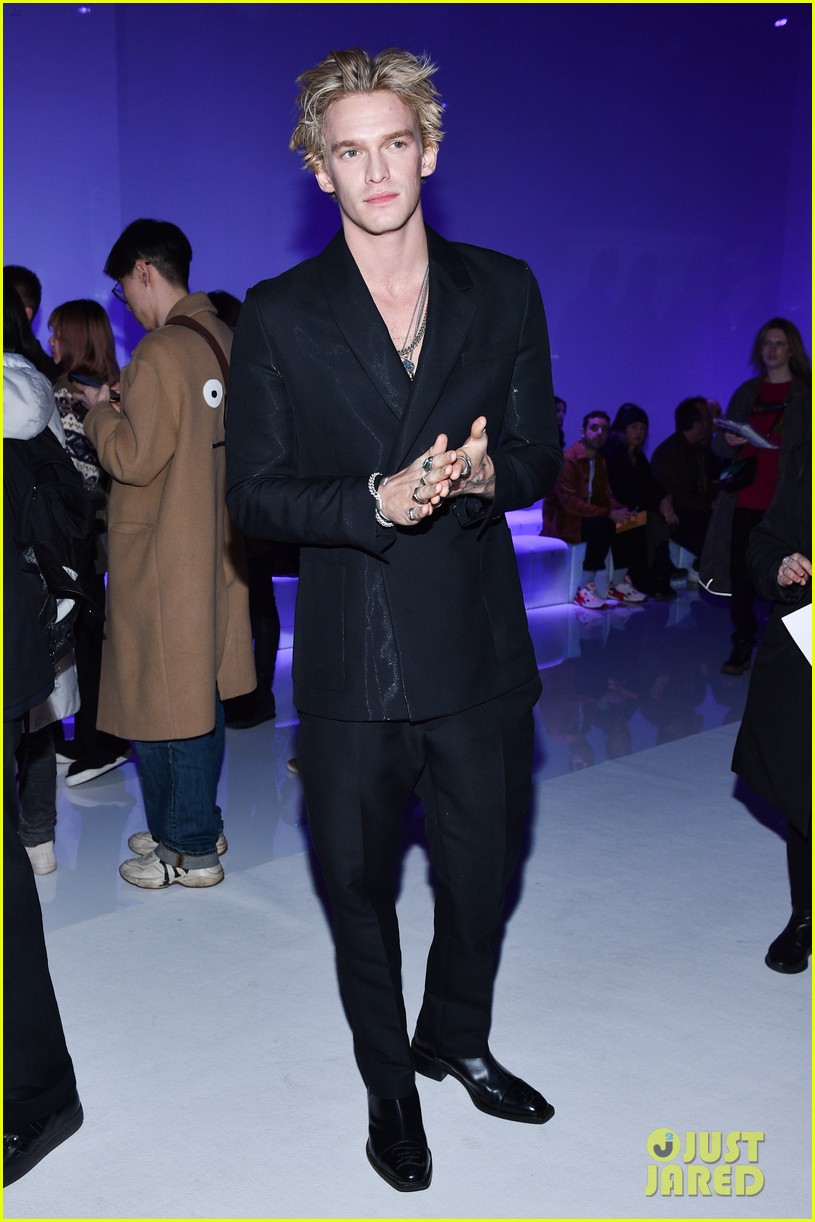 Dylan Sprouse & Barbara Palvin Sit Front Row with Cody Simpson at Fendi ...