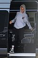 justin bieber does some stretches before hitting the studio 03