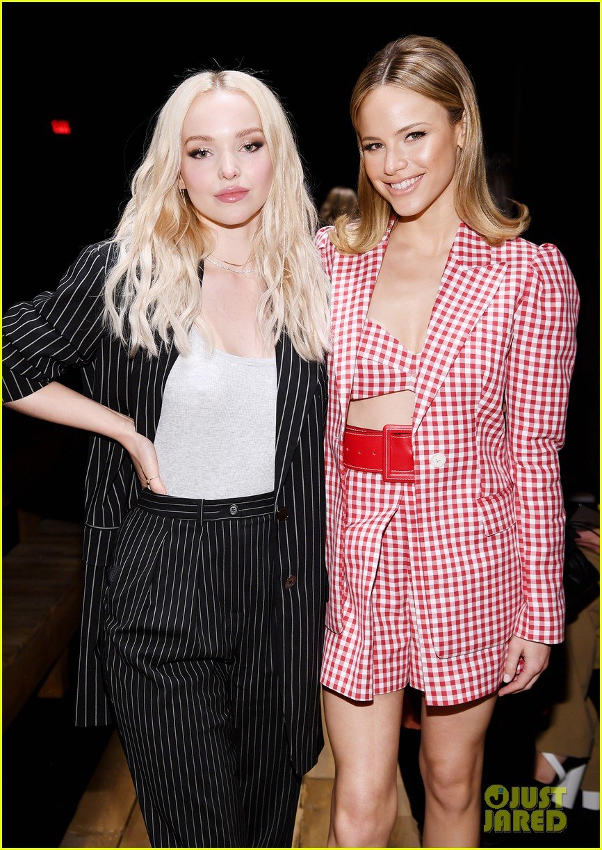 Full Sized Photo of dove cameron ashley benson more stars michael kors nyfw  18 | Dove Cameron Adds Tiny Twists To Her Hair For Michael Kors Fashion  Show in NYC | Just Jared Jr.