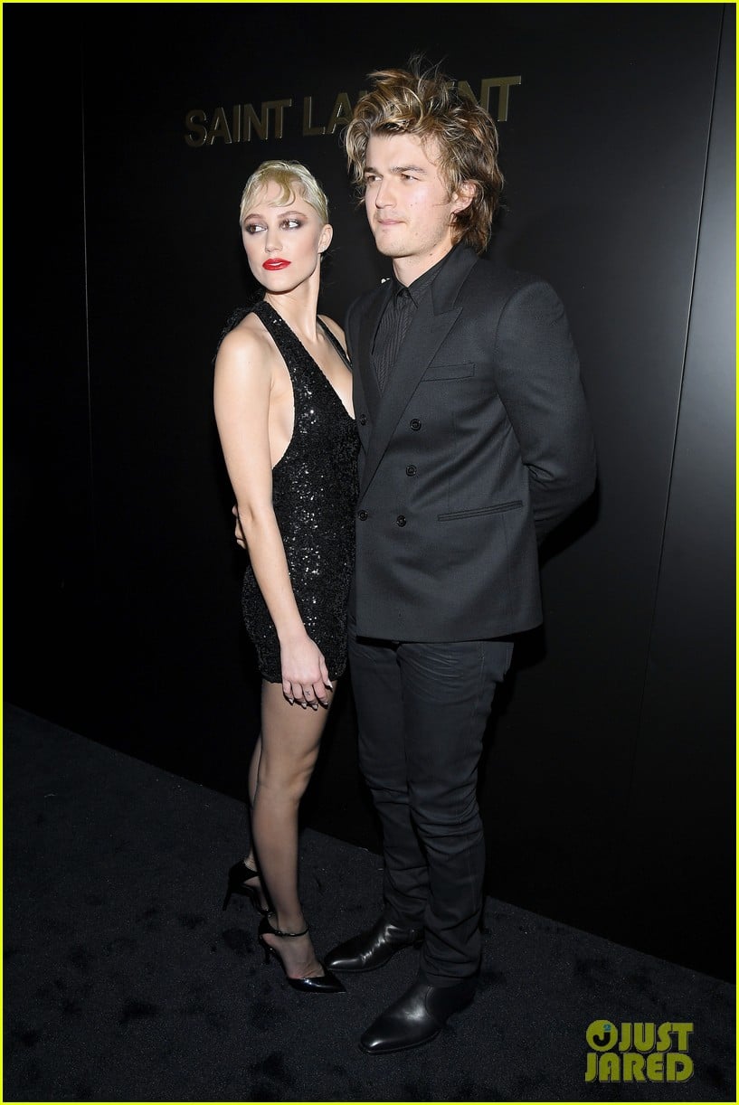 Full Sized Photo of joe keery maika monroe make rare public appearance