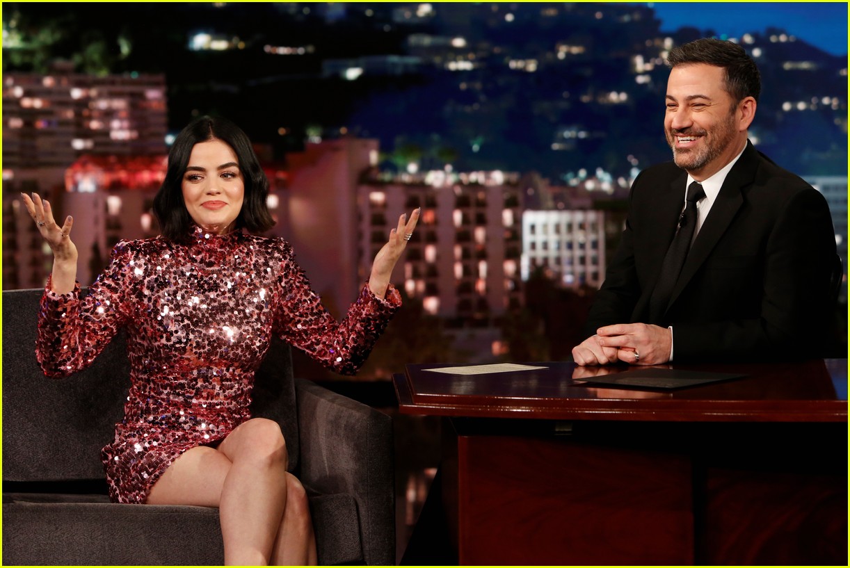 Lucy Hale Makes First 'Kimmel' Appearance Ever, Talks 'American Juniors