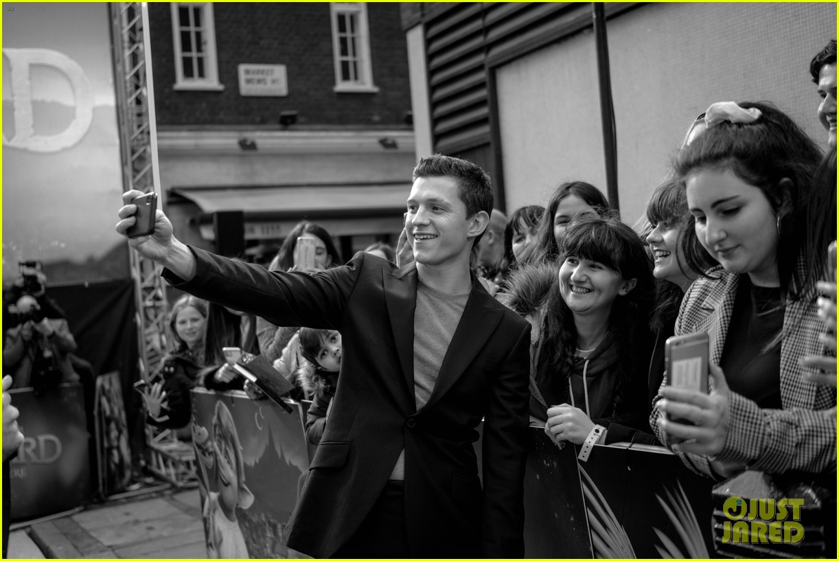 Full Sized Photo of tom holland character fan onward uk premiere 11 ...