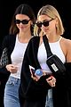 kendall jenner hailey bieber buddy up while shopping 01