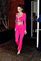 kendall jenner pink outfit nyc strive be better quote 04