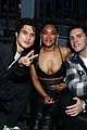 charles melton casey cott meet up with another cw star at super bowl party 05