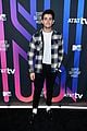 charles melton casey cott meet up with another cw star at super bowl party 07