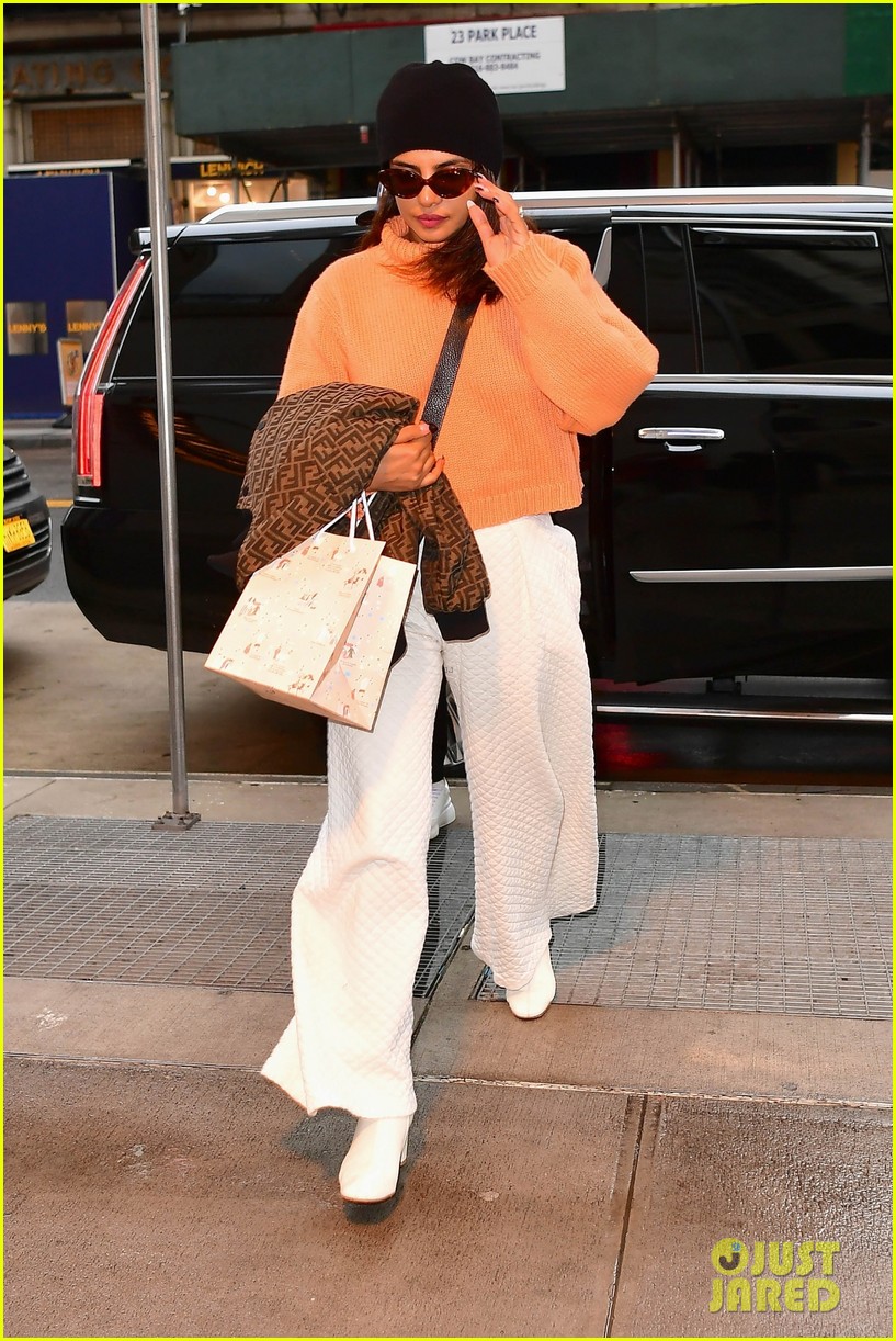 nick jonas priyanka chopra orange match apt nyc 05