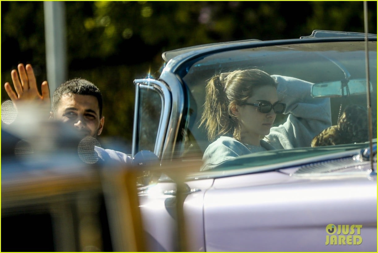 kendall jenner goes for a drive in convertible cadillac 05