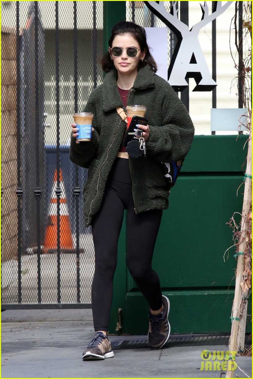 Full Sized Photo of lucy hale gets fresh air during social distancing