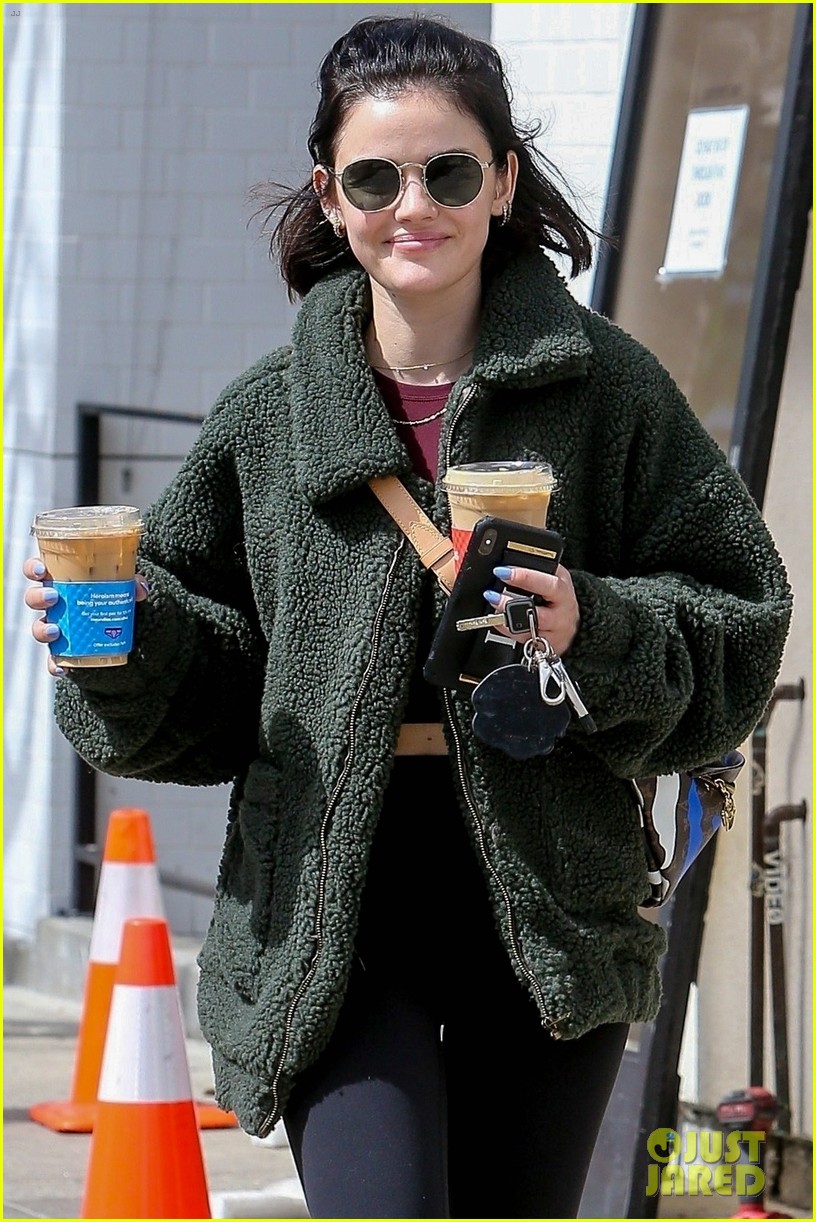 Full Sized Photo of lucy hale gets fresh air during social distancing