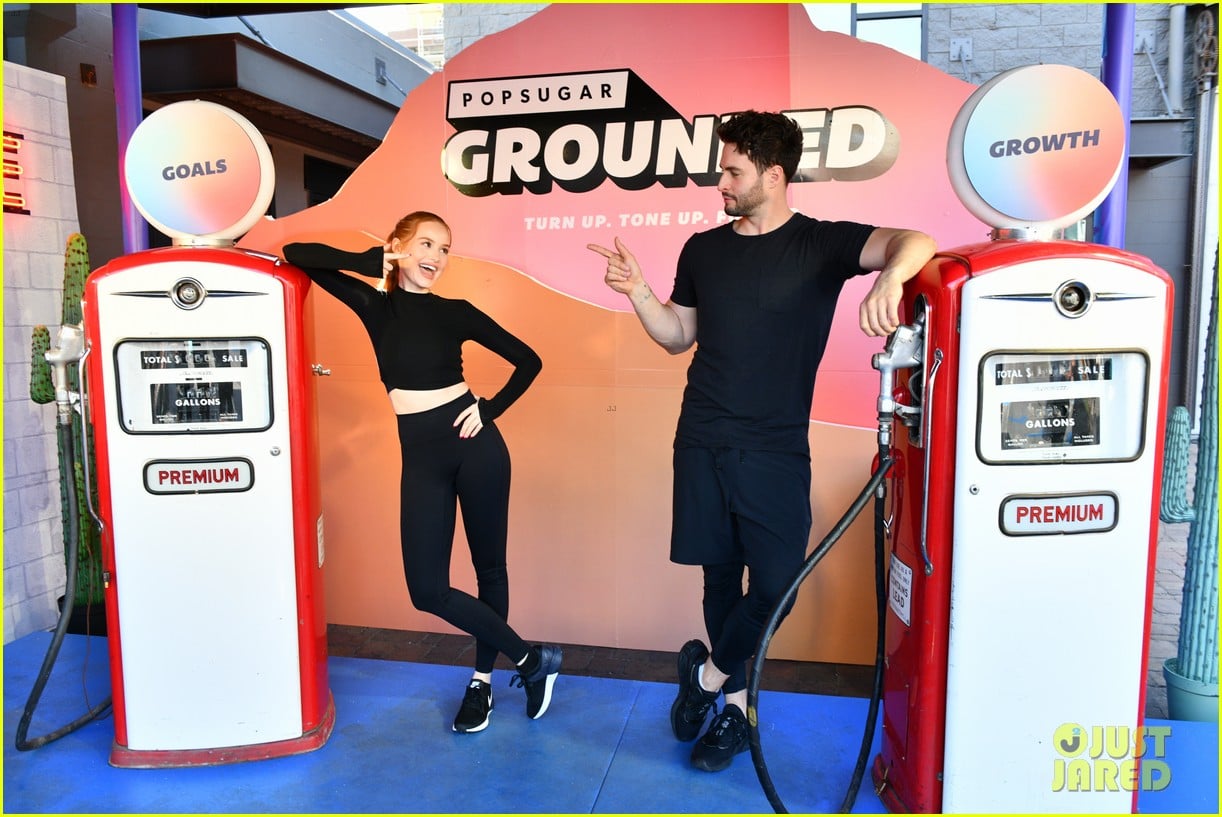 madelaine petsch joins her trainer stephen pasterino at popsugar grounded event 02