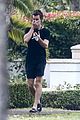 shawn mendes chats on facetime call during morning stroll 08