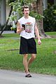 shawn mendes takes a call during his neighborhood stroll 19