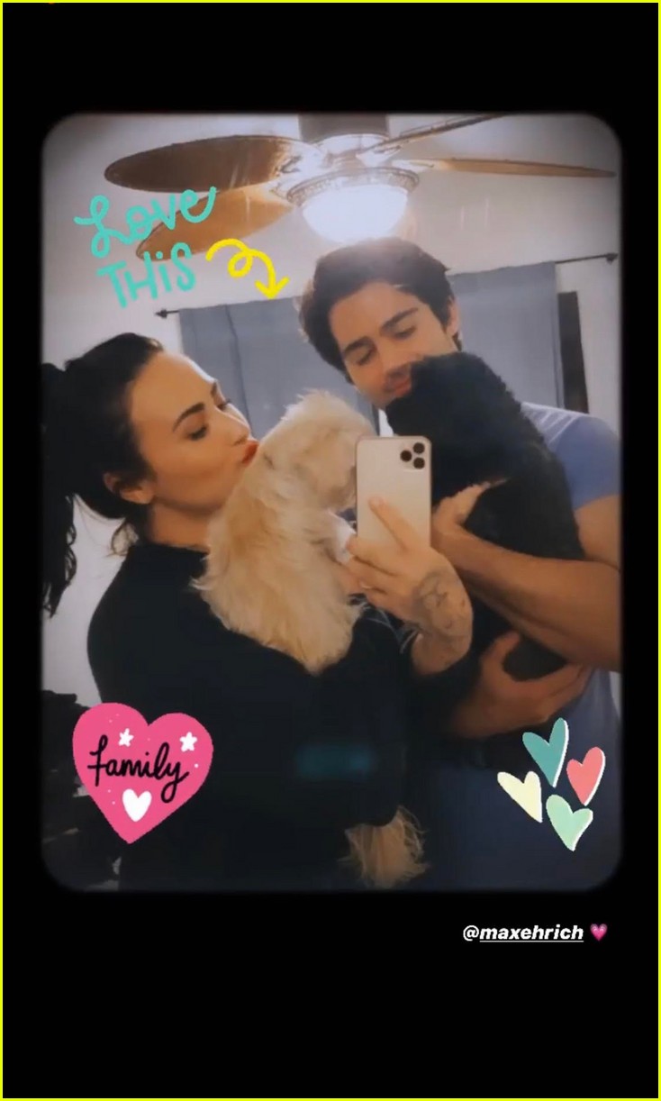 Demi Lovato Shares New Photos Kissing Boyfriend Max Ehrich Photo