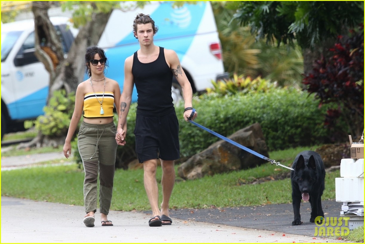 Full Sized Photo of shawn mendes camila cabello walking photos 32