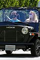 sophie turner wears form fitting dress out on drive with joe jonas 13