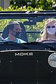 sophie turner wears form fitting dress out on drive with joe jonas 22