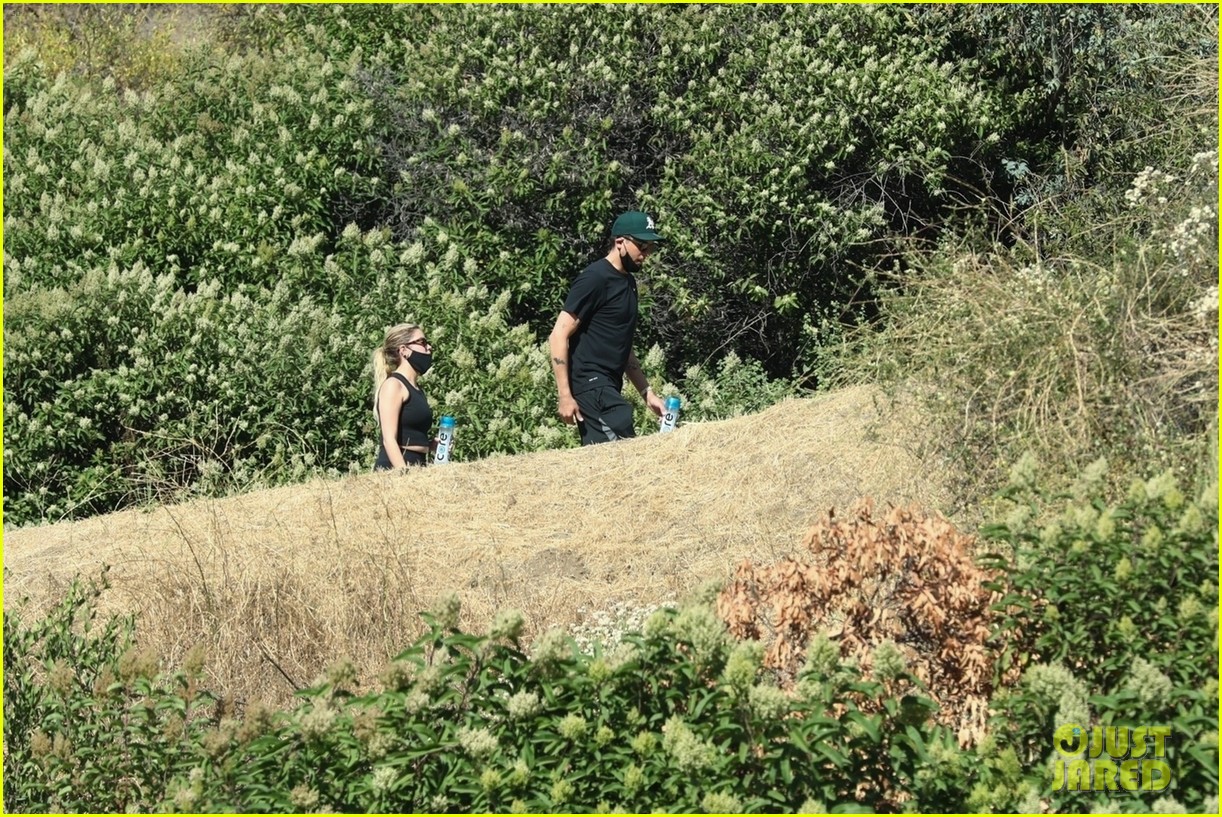 Full Sized Photo of ashley benson g eazy hold hands hiking in the hills