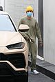 hailey bieber wears face mask from justin drew collection 01