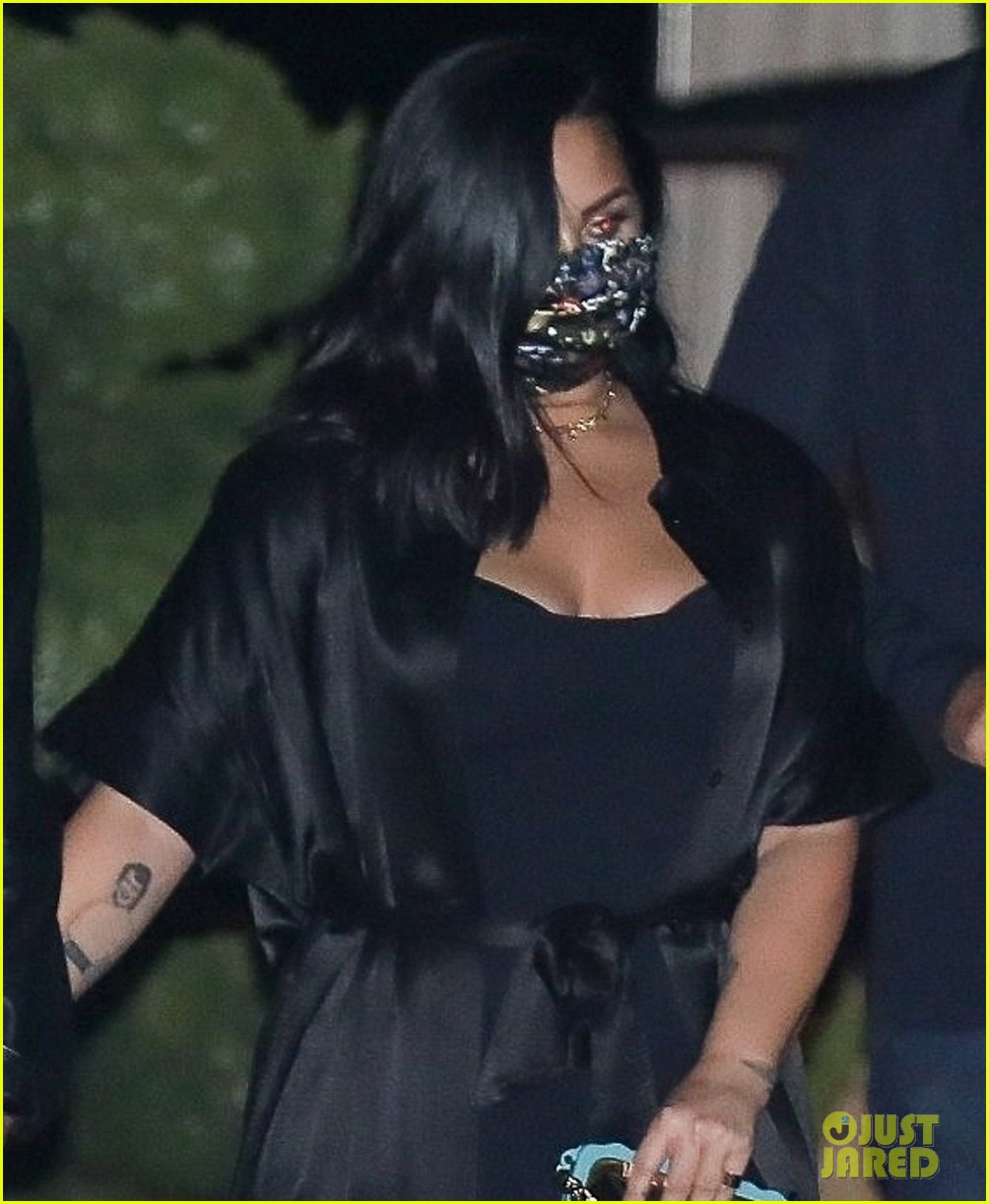 demi lovato max ehrich nobu dinner date 02