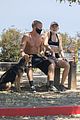 miley cyrus goes for a hike with shirtless cody simpson 27