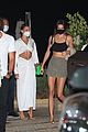 kendall jenner hailey bieber cool girl style at nobu 03