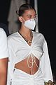 kendall jenner hailey bieber cool girl style at nobu 04