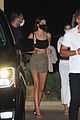 kendall jenner hailey bieber cool girl style at nobu 05
